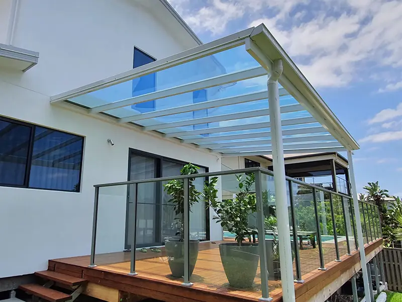 Polycarbonate roof covering