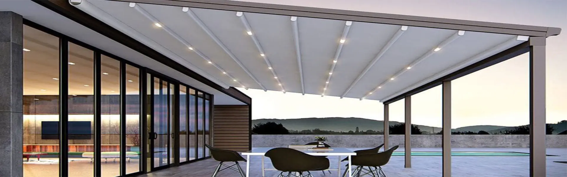 ISIKLI OTOMATIK PERGOLA TENTE